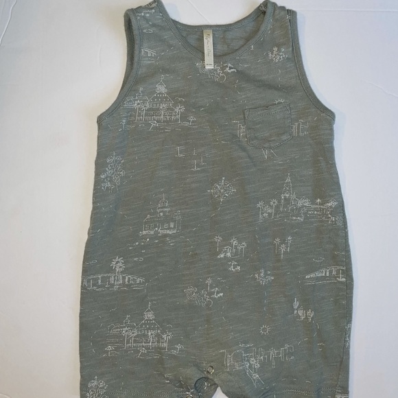 Rylee+Cru Coronado Print Tank Romper - Picture 1 of 7